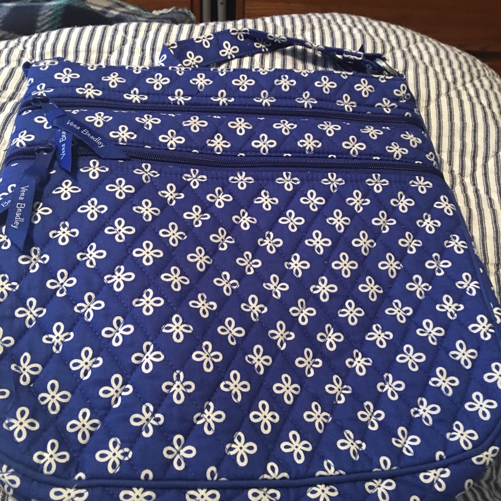 Vera Bradley Royal blue Triple Zip Hipster